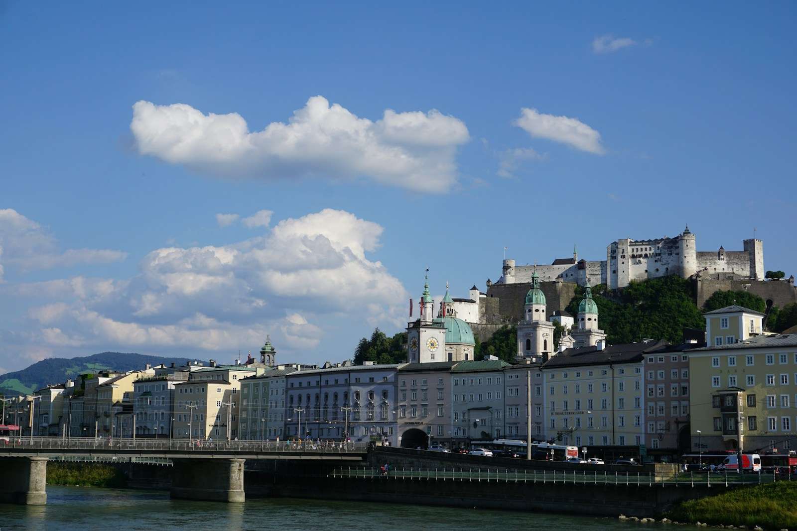 Hohensalzburg Fortress over the Salzburg old town